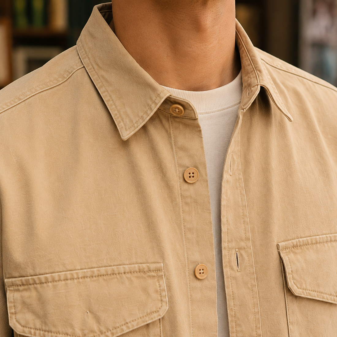 Dominic Utility Shirt - Lead Product Detail
