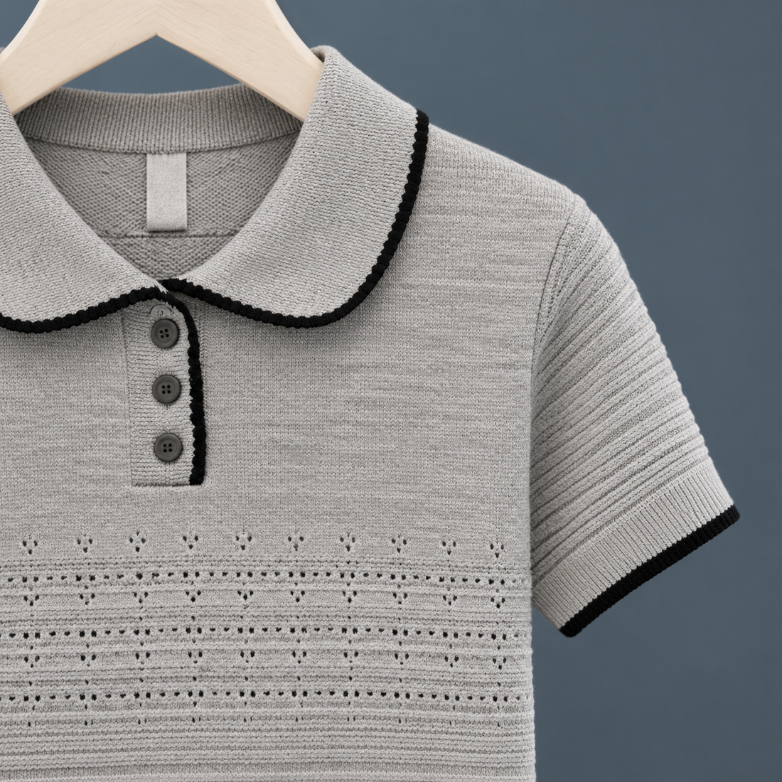 Matilda-Louise Pointelle Polo - Lead Product Detail