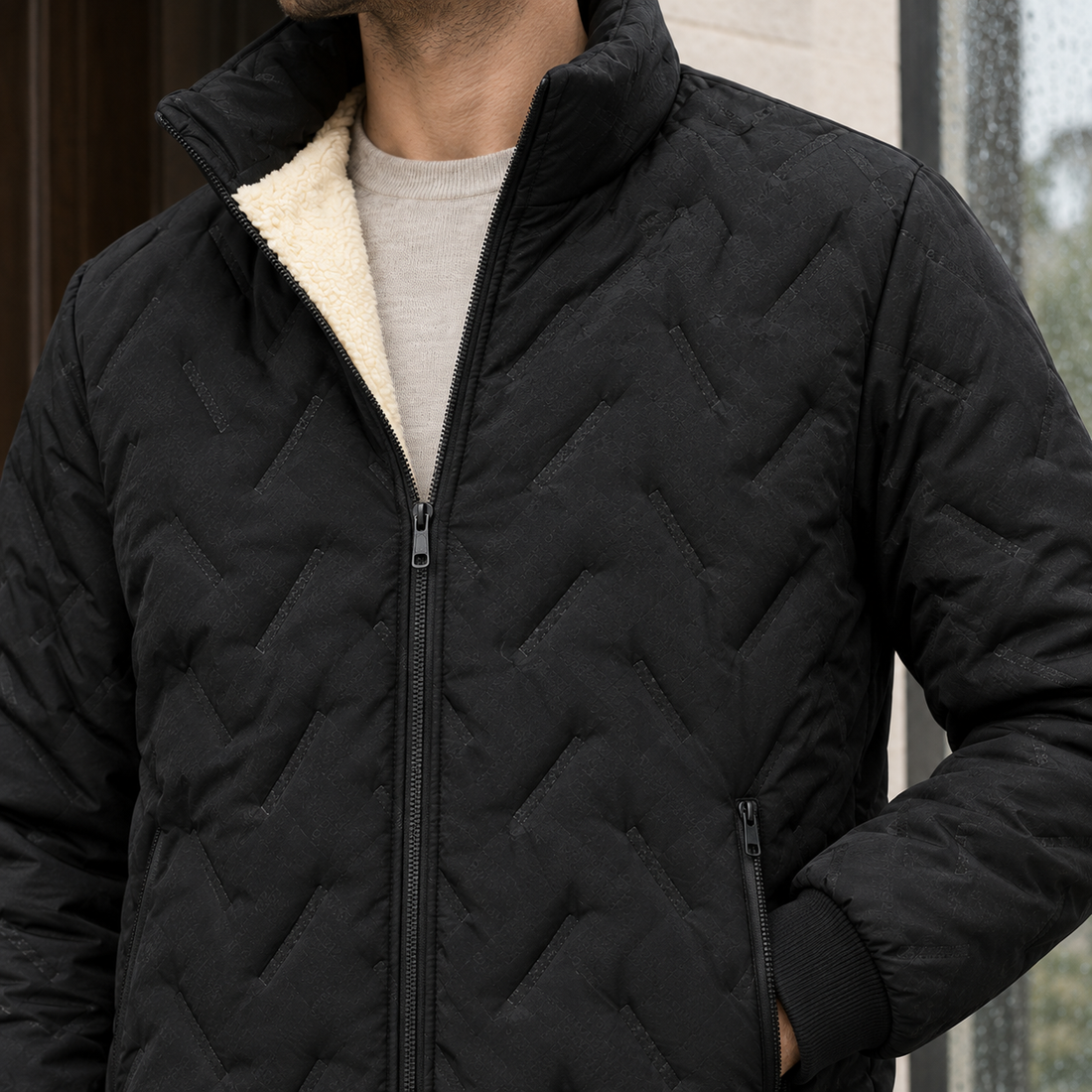 Mortimer Stand Collar Jacket - Lead Product Detail