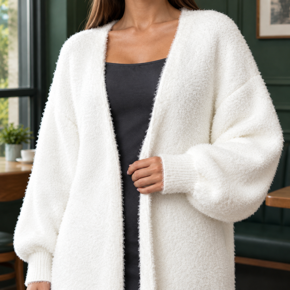 Avaline Plush Cardigan - Lead Product Detail