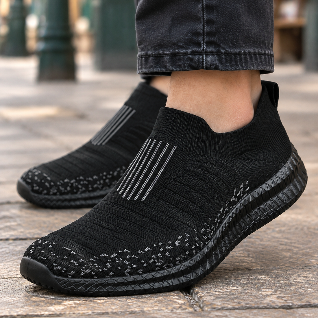 Farina Slip-On Sneakers - Lead Product Detail