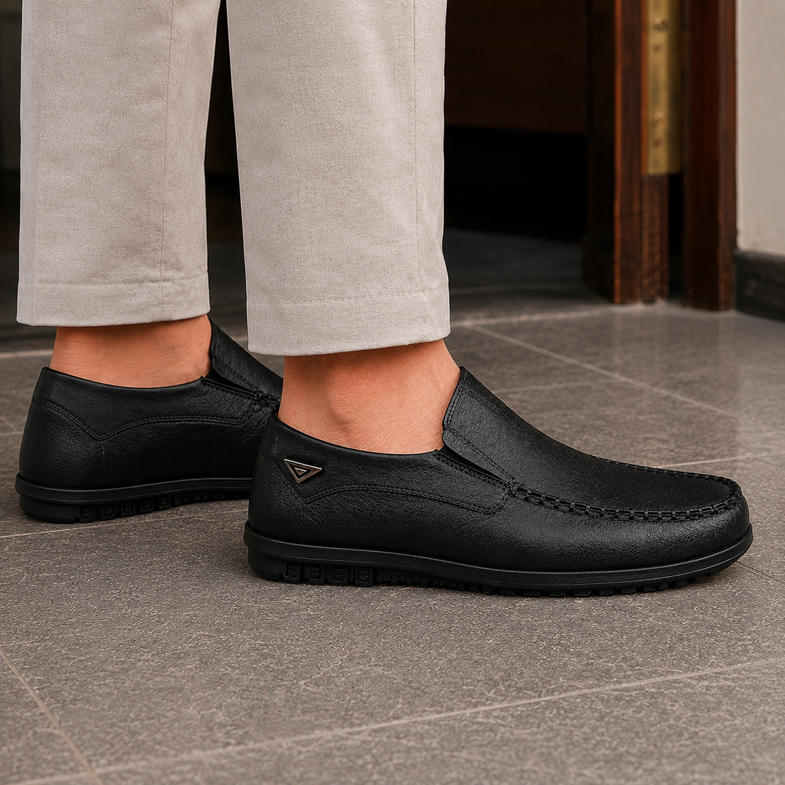 Silvestri Slip-On Loafers - Lead Alternate View