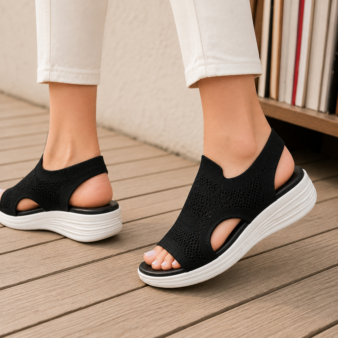 Balzano Platform Sandals - Lead Alternate View
