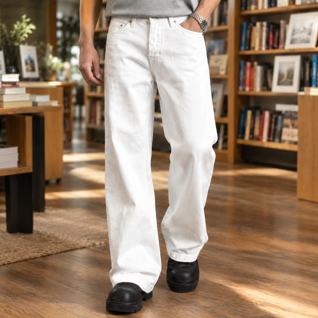 Zephyrin Straight Leg Jeans - Lead Product Detail