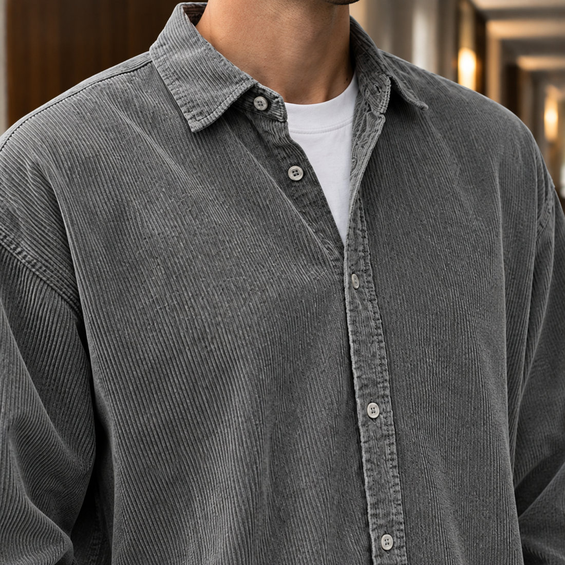 Eric Corduroy Overshirt - Lead Product Detail