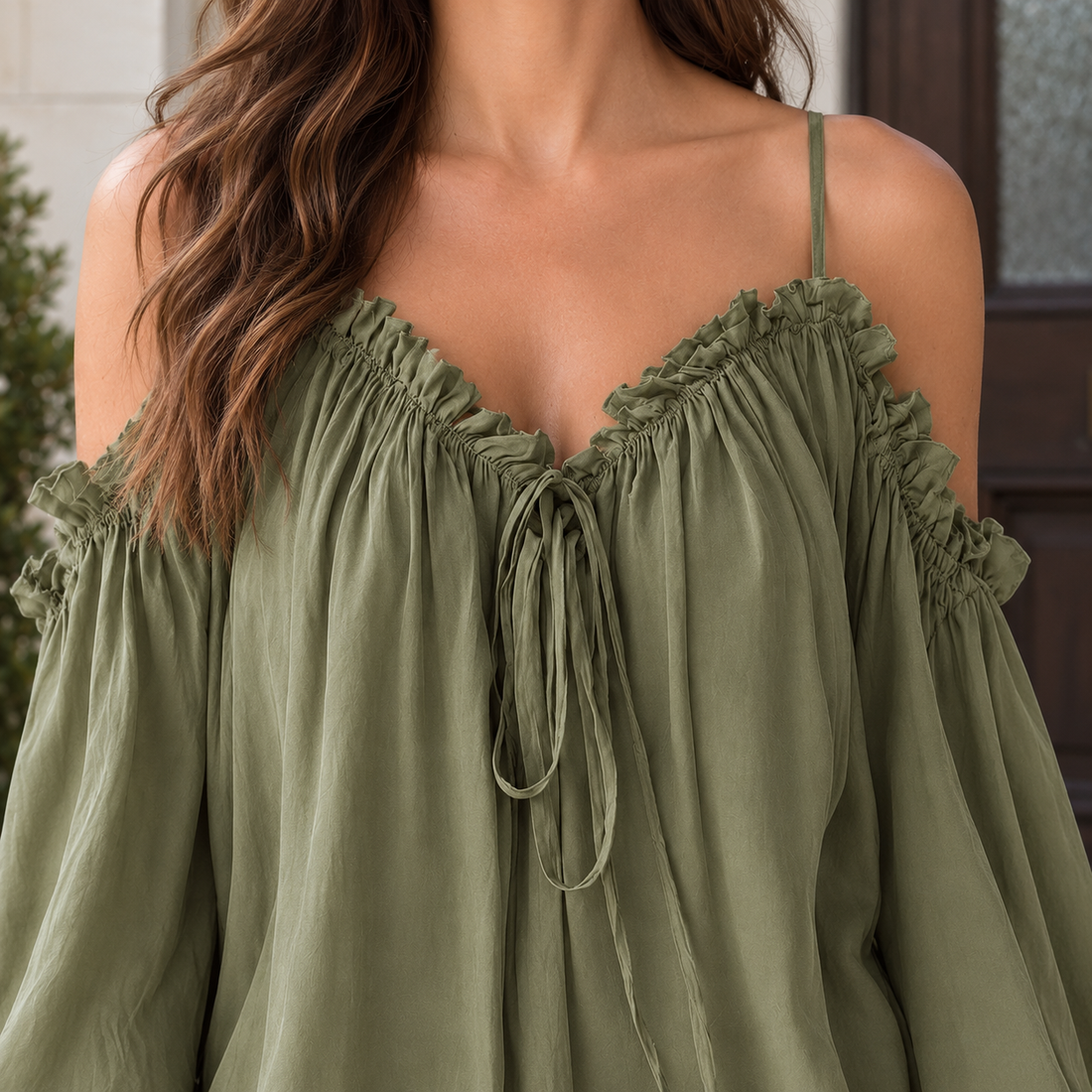 Georgina-Hope Ruffle Blouse - Lead Product Detail