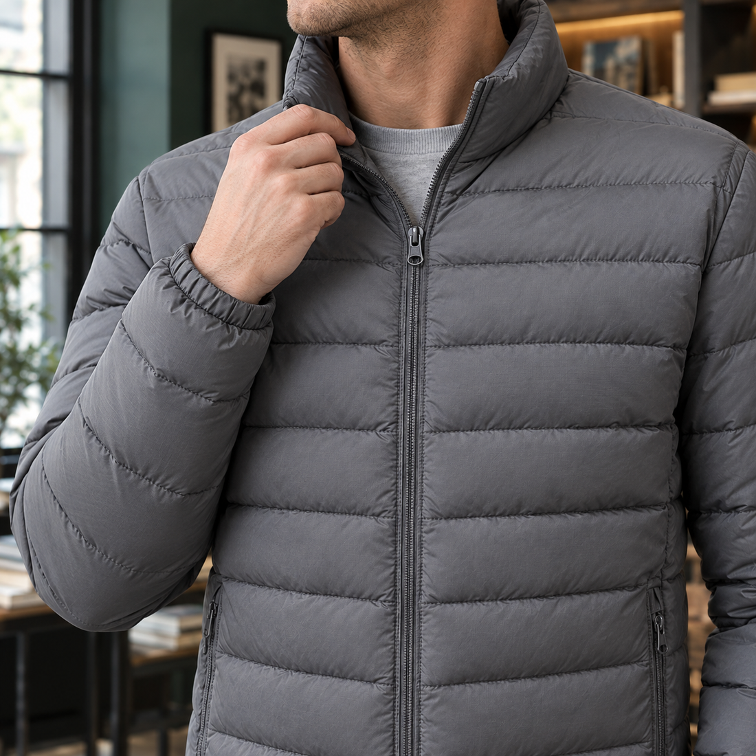 Benjamin Quilted Jacket - Lead Product Detail