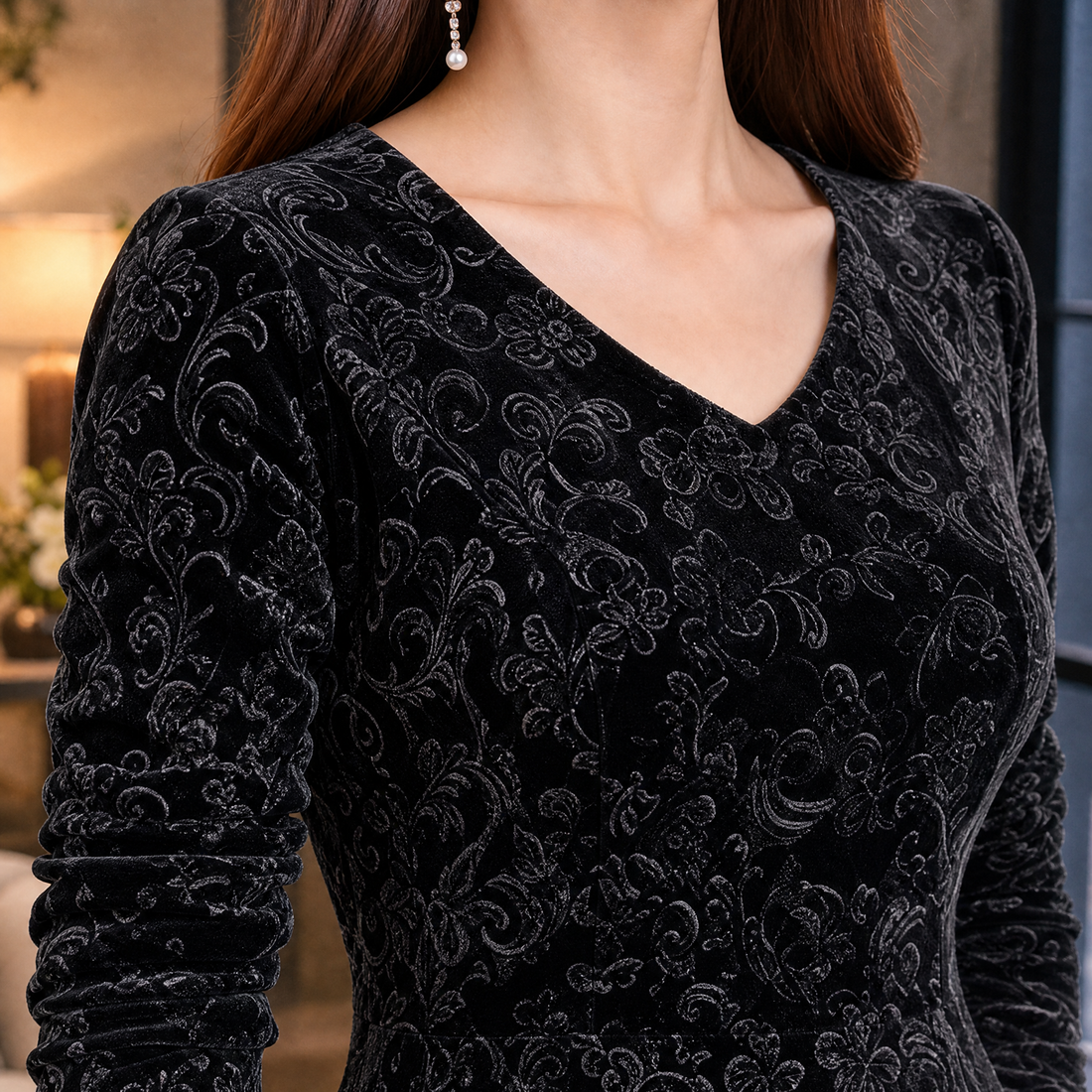 Kelsey Flared Maxi Dress - Lead Product Detail