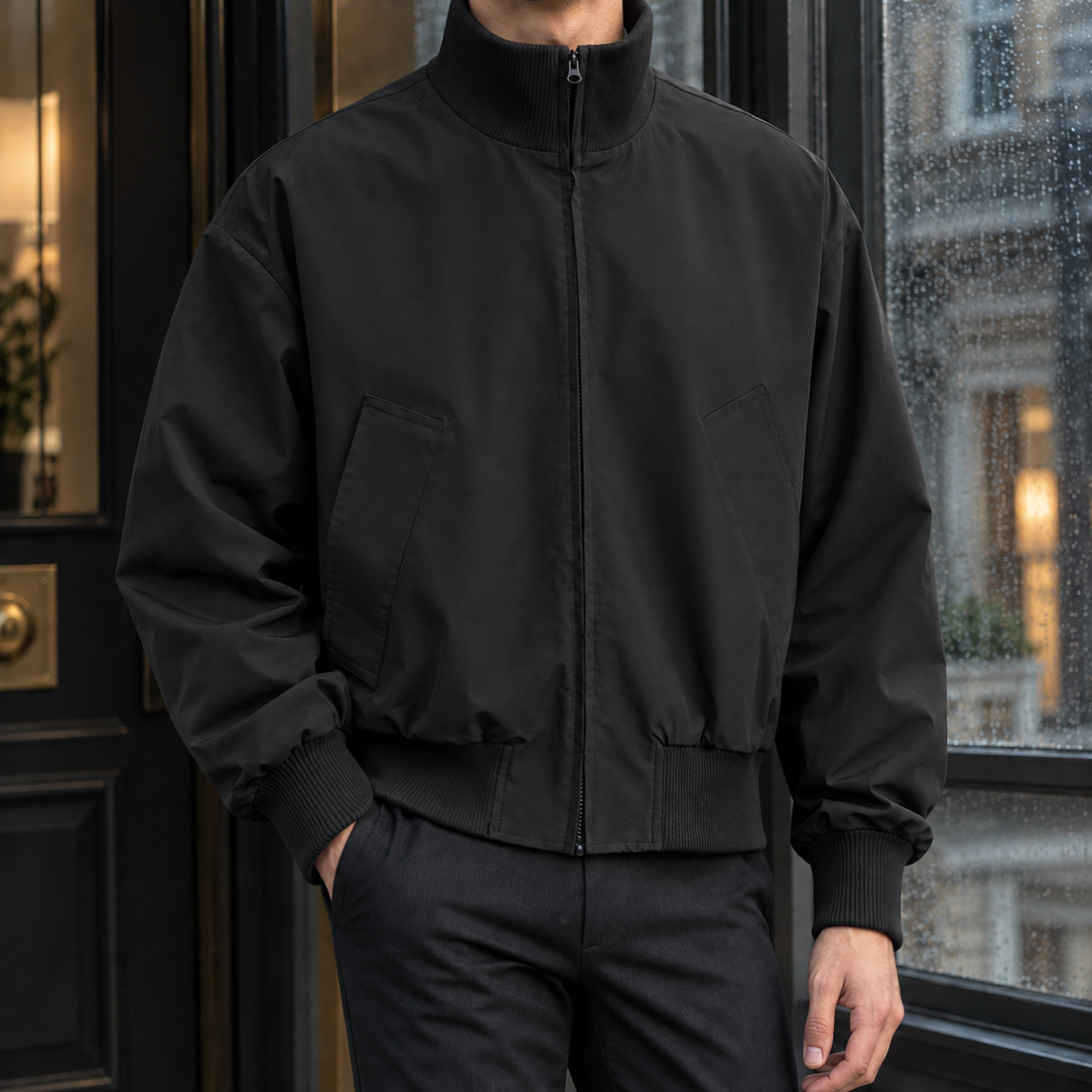 Halvard Bomber Jacket - Black