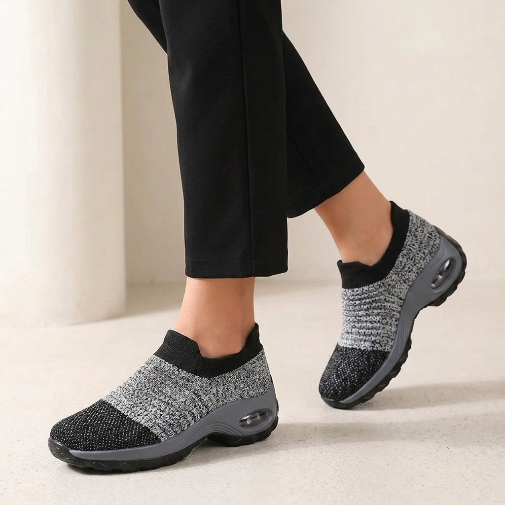 Benetti Slip-On Sneakers - Gray