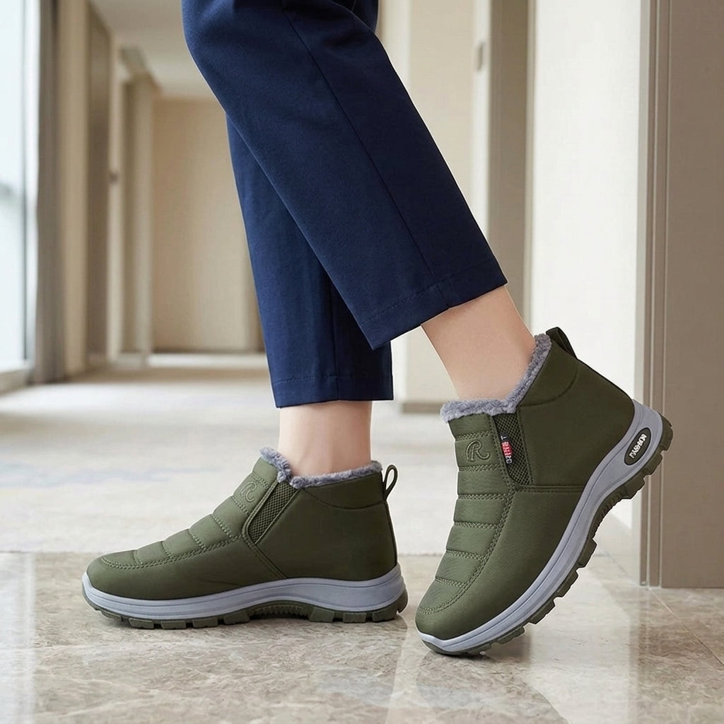 Rivello Fleece-Lined Boots - Green