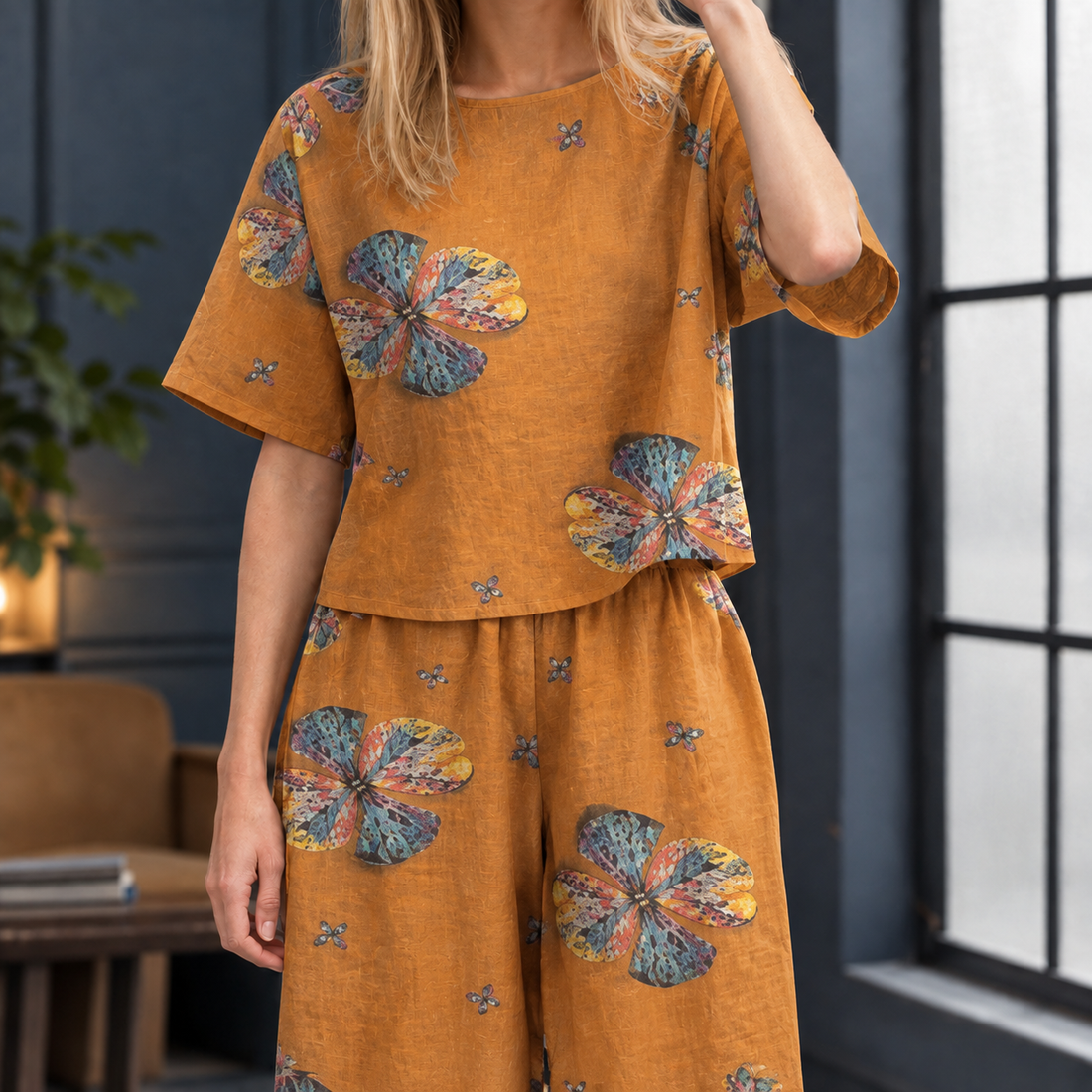 Arwen Printed Set - Yellow