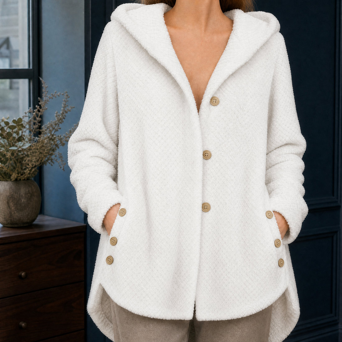 Katrina-Rose Hooded Jacket - White