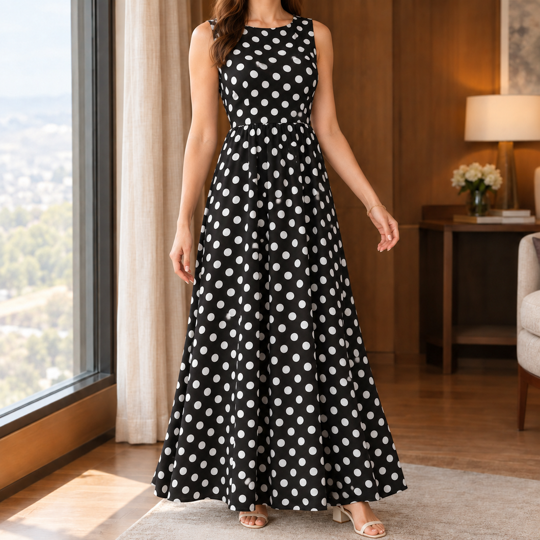 Ariana A-Line Dress - Black