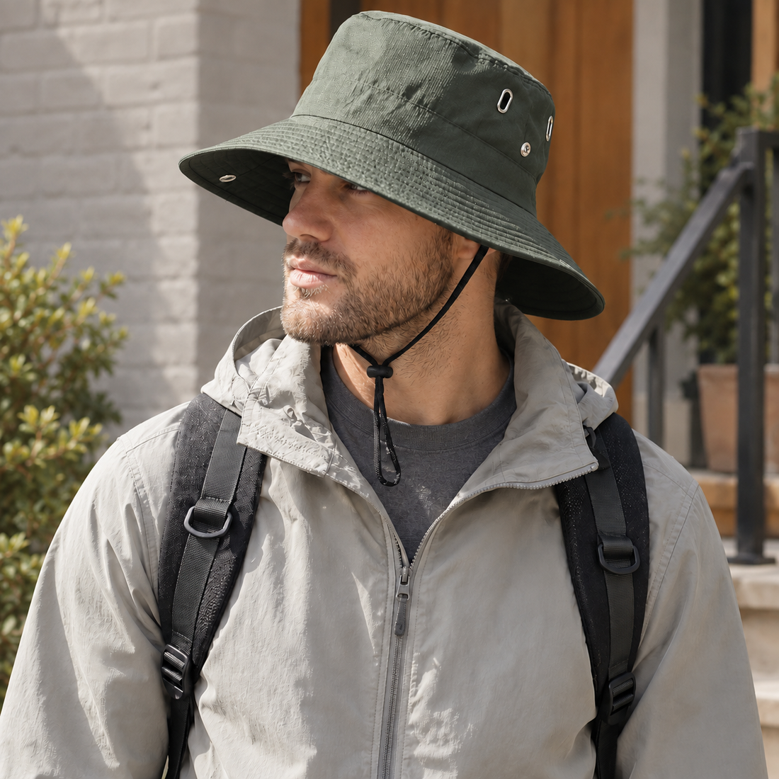 Fordham Wide Brim Hat - Green