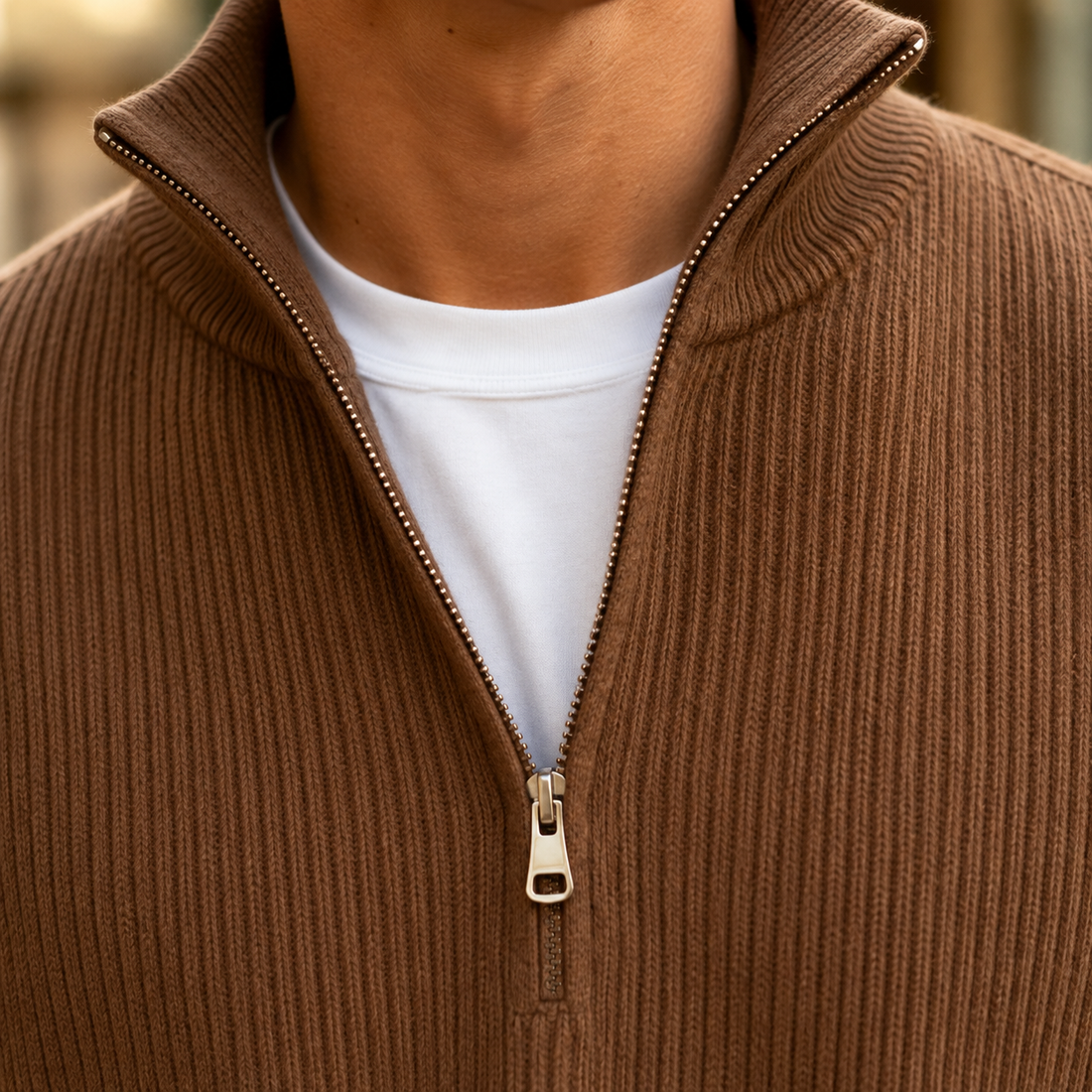 Marcel Quarter Zip Sweater - Lead Product Detail