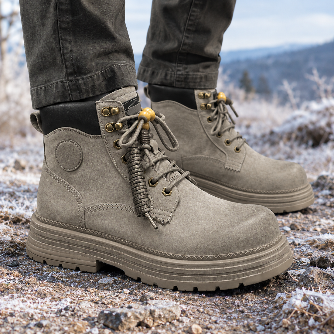 Spinelli-Firenze Lace Up Boots - Khaki