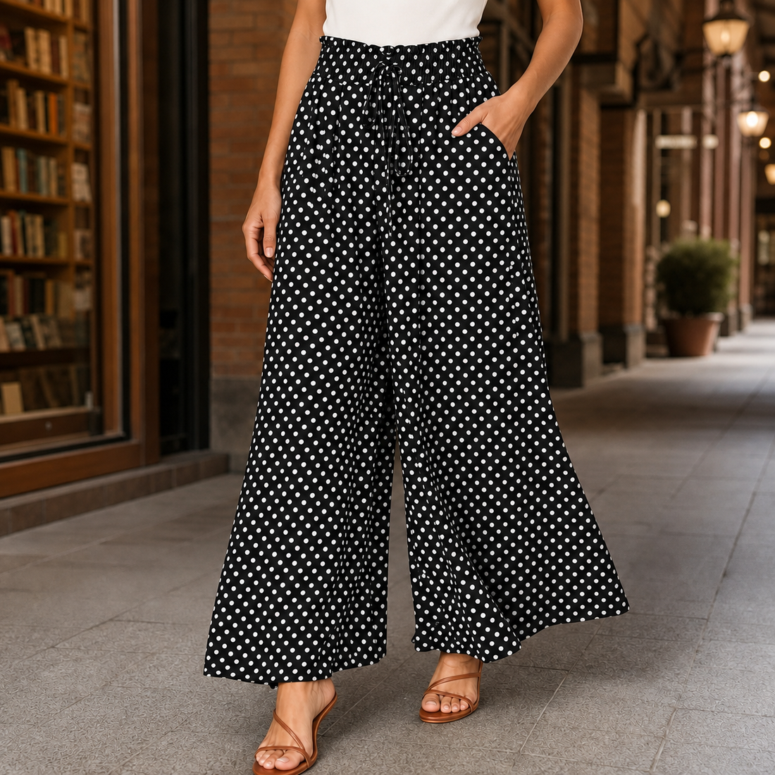 Perpetua-Kate Wide-Leg Pants - Shimose