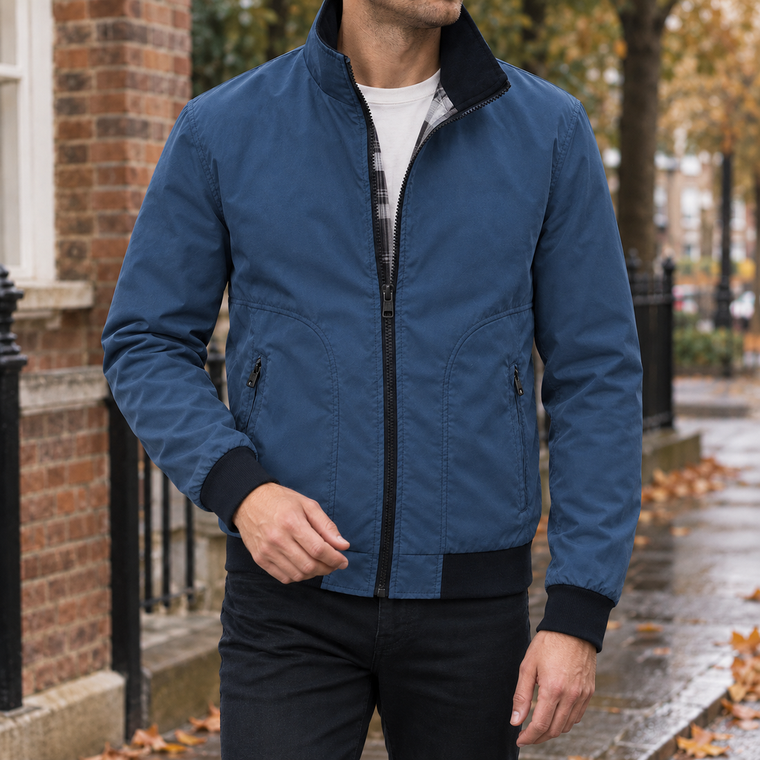 Reece-Miles Zip Jacket - Blue