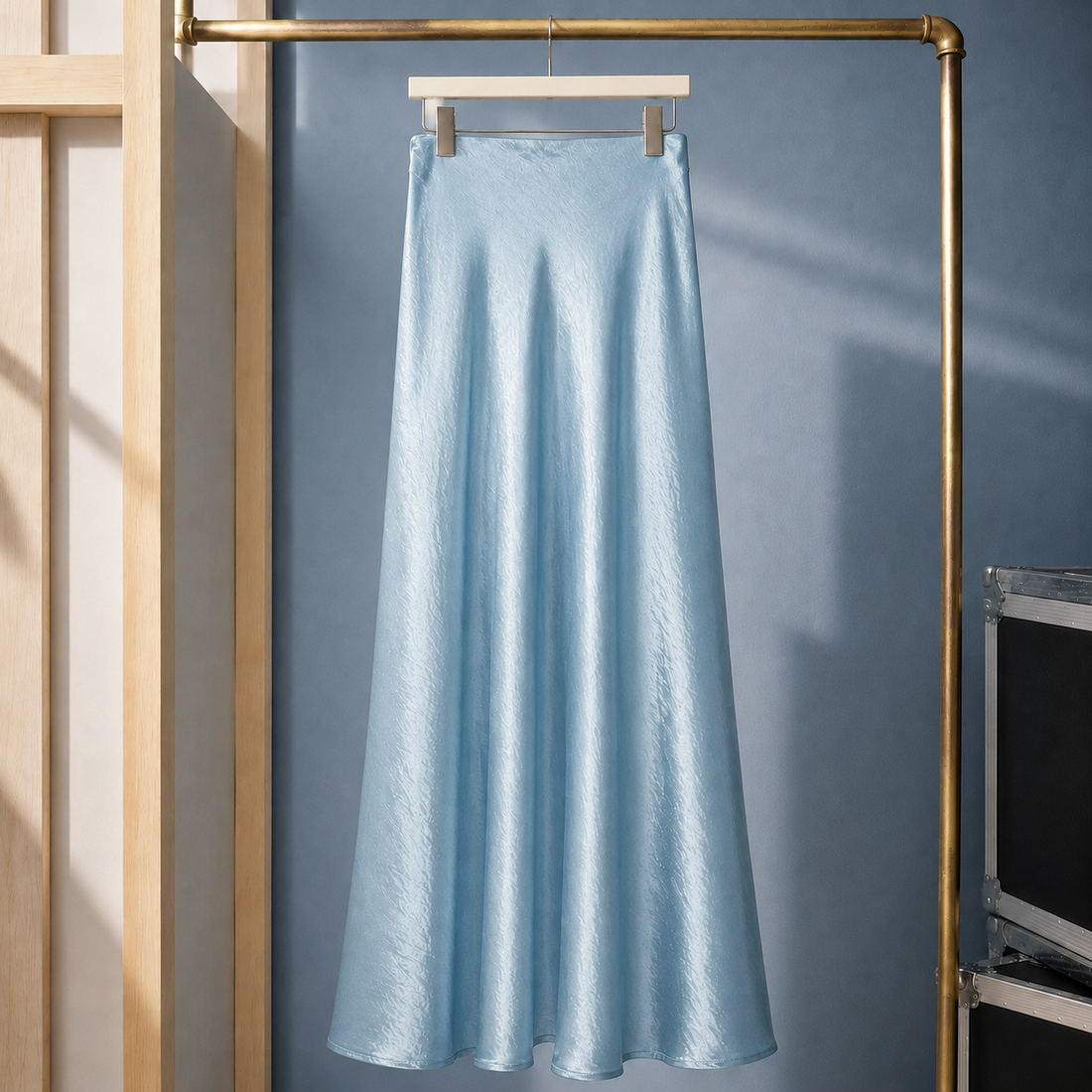 Marina Flared Skirt - Sky Blue