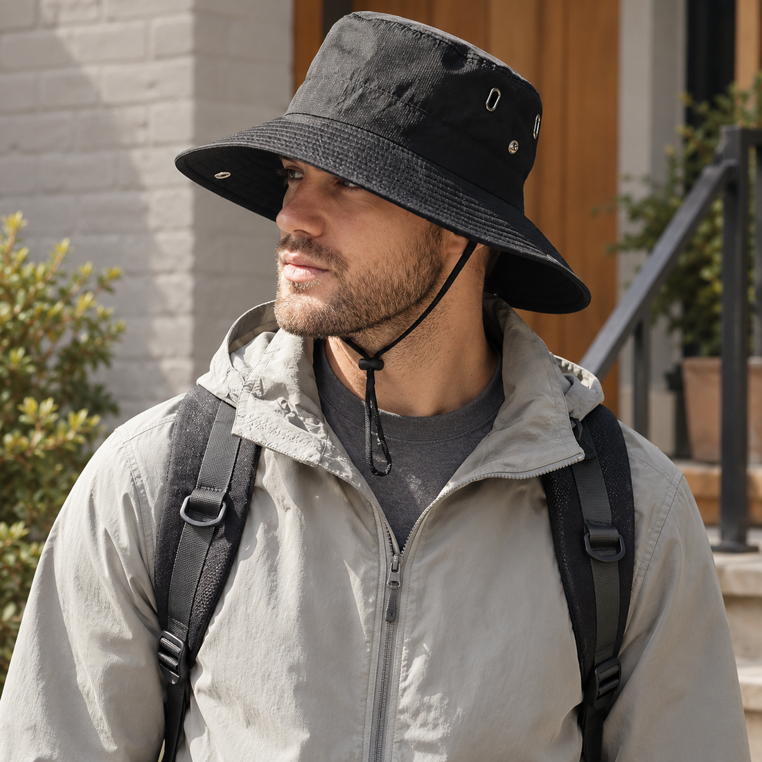 Fordham Wide Brim Hat - Black