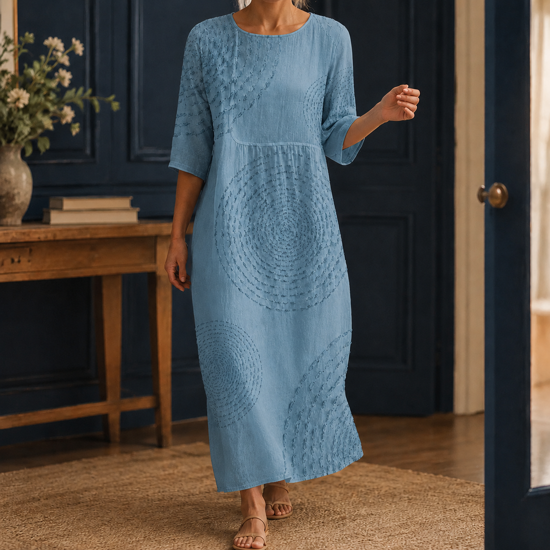 Arabella-Sage Relaxed Maxi Dress - A5