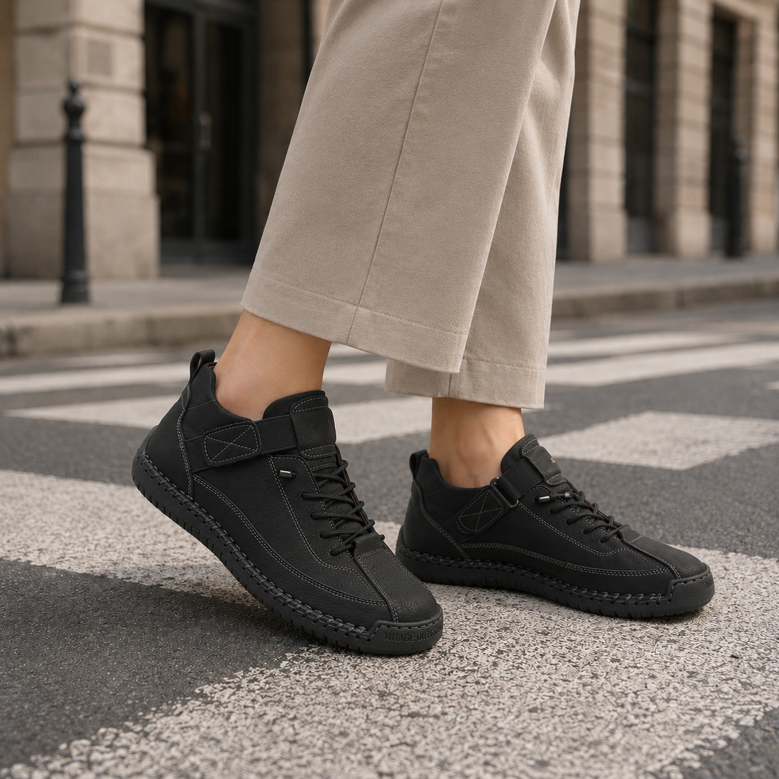 Monza Orthopedic Sneakers - Black