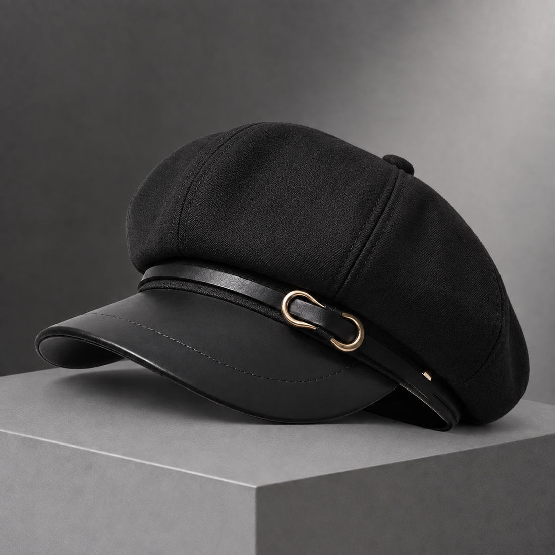 Fairbourne Baker Boy Cap - Black