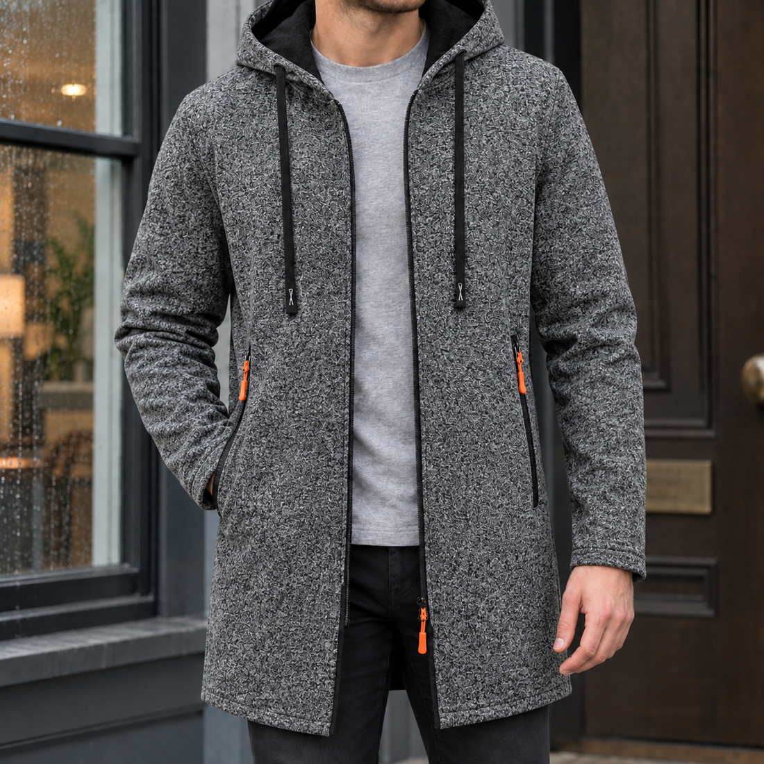 Stephen Longline Jacket - Dark Gray