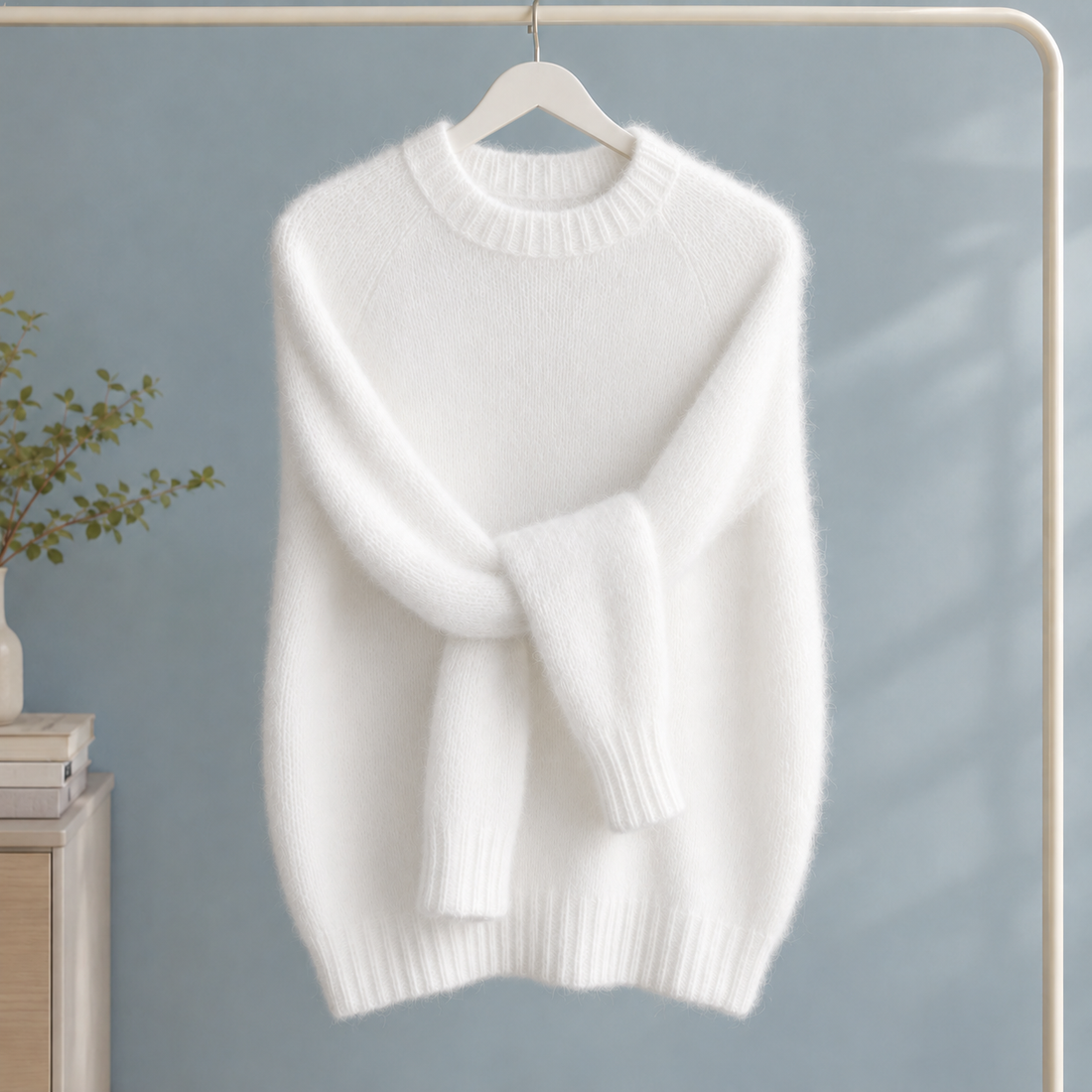 Tabitha-Jade Brushed Sweater - White