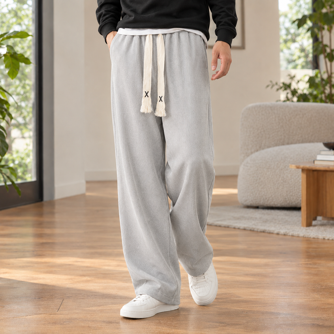 Ferrand-Hayes Wide Leg Pants - Gray