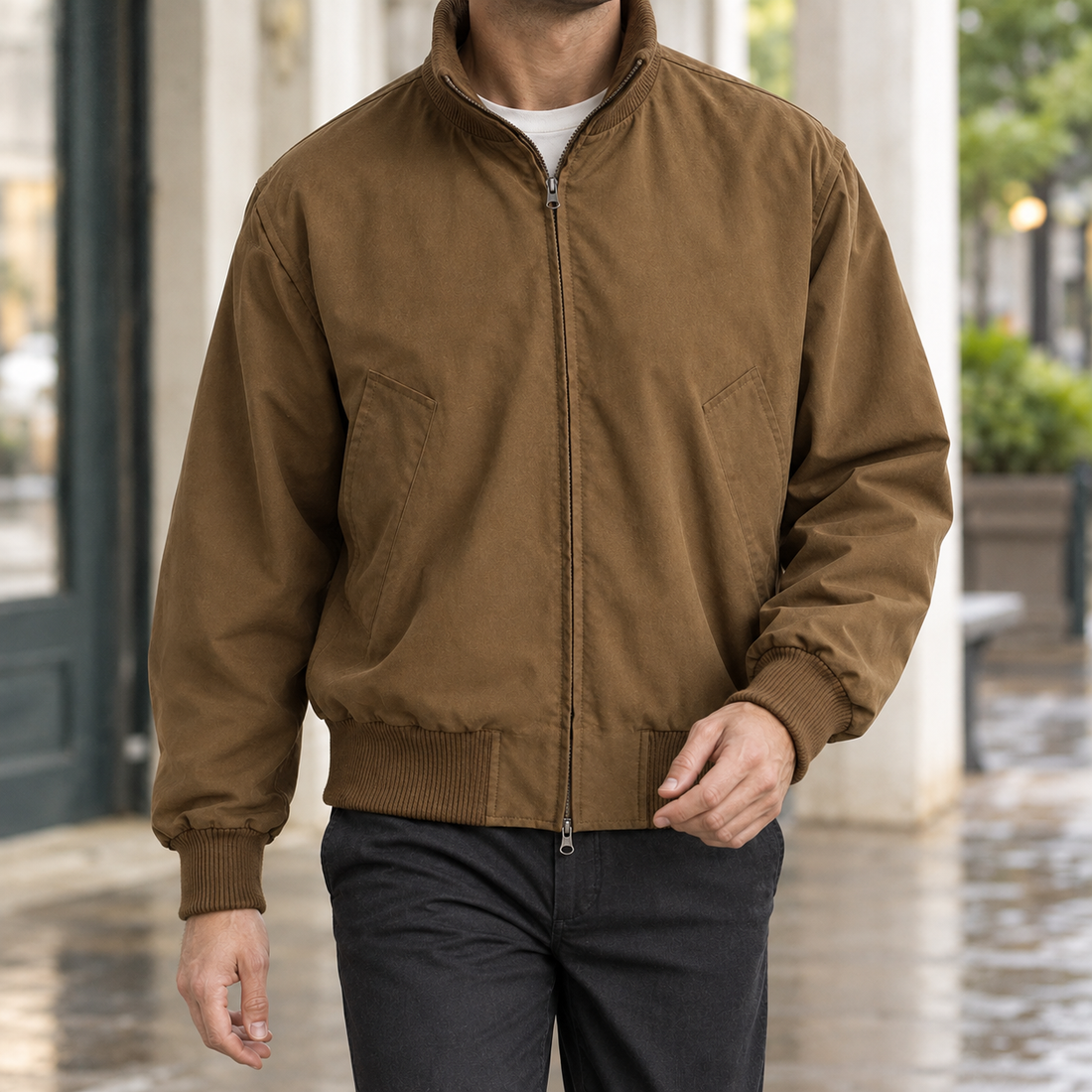 George Bomber Jacket - Brown