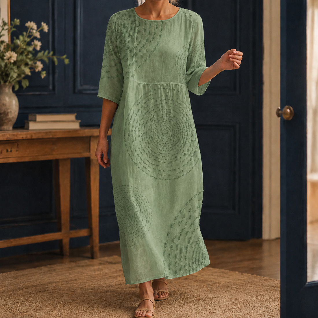 Arabella-Sage Relaxed Maxi Dress - A11