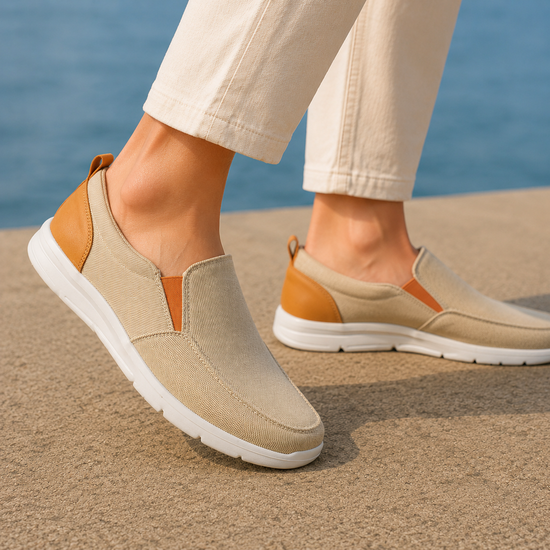 Rovelli Slip-On Shoes - Beige