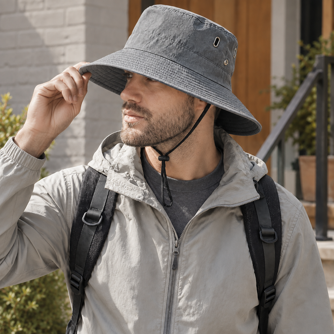 Fordham Wide Brim Hat - Gray