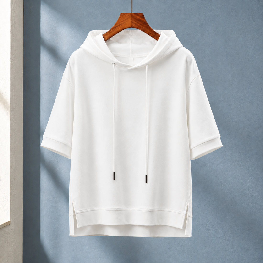 Laurent Cotton Hoodie - White