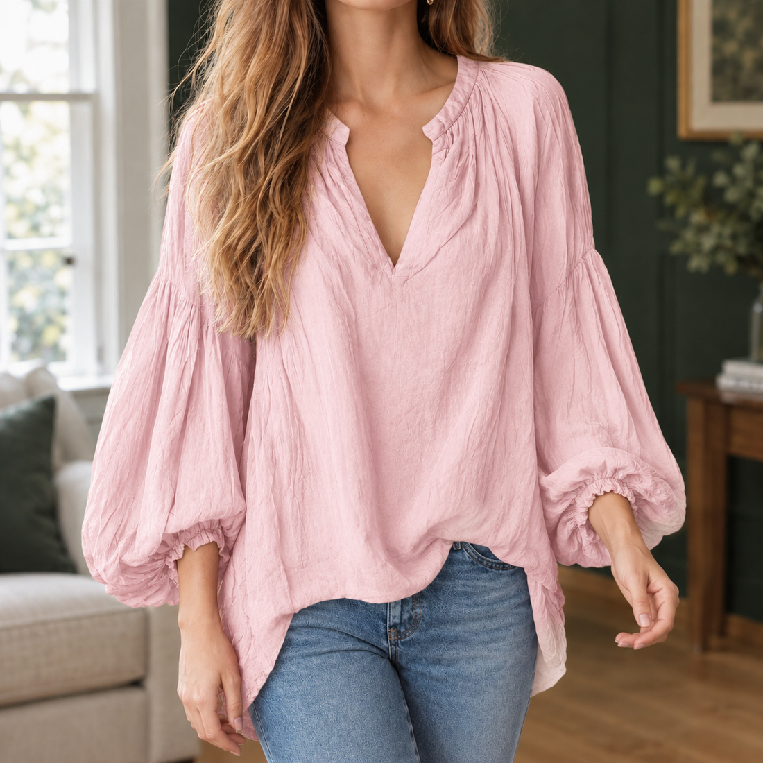 Becca Relaxed Blouse - Pink