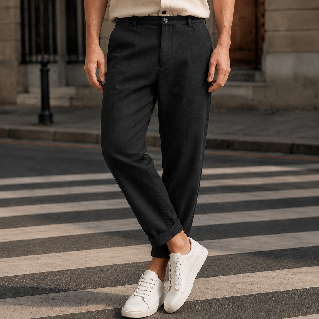 Mateo Tapered Pants - Black