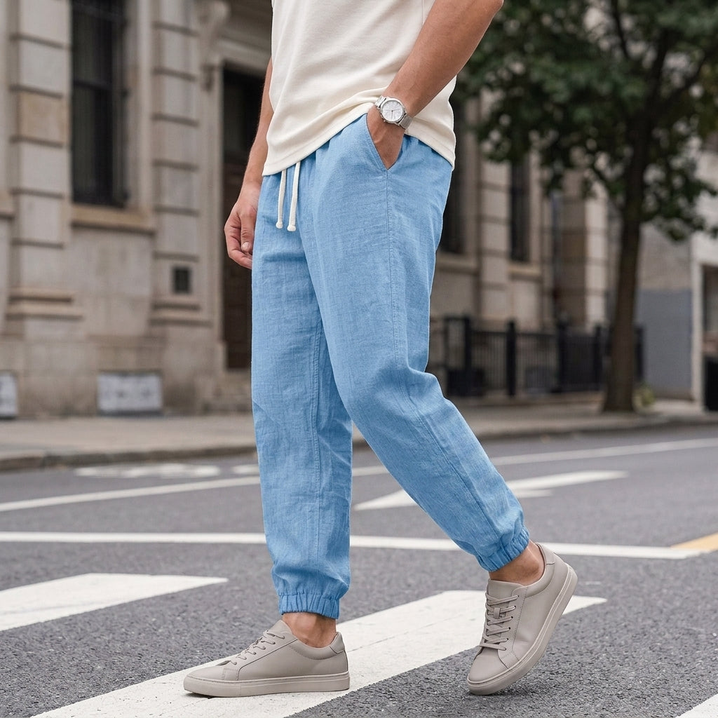 Wyatt Relaxed Joggers - Blue