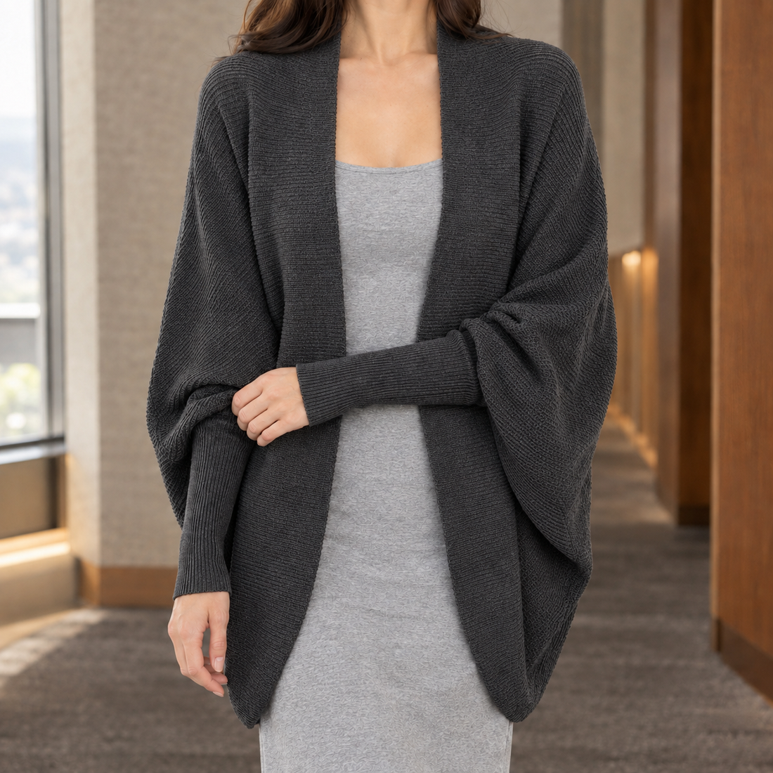 Michael Relaxed Cardigan - Gray