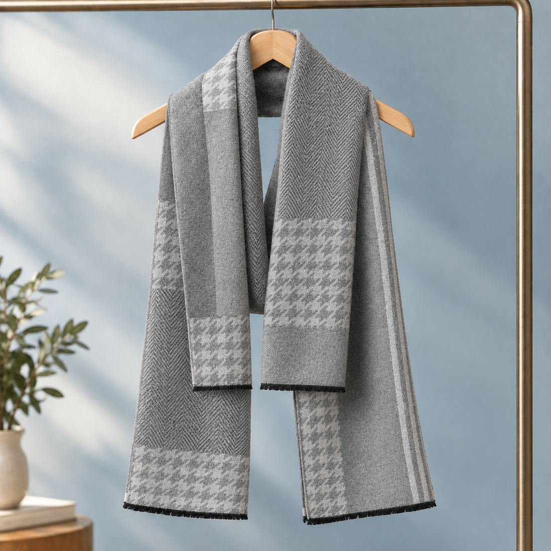 Sinclair Cashmere Scarf - Light Gray