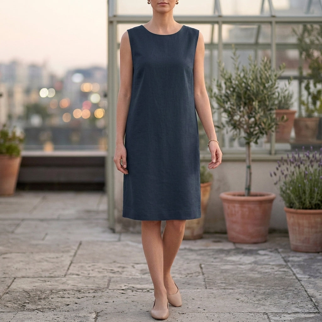 Amelie Shift Dress - Navy