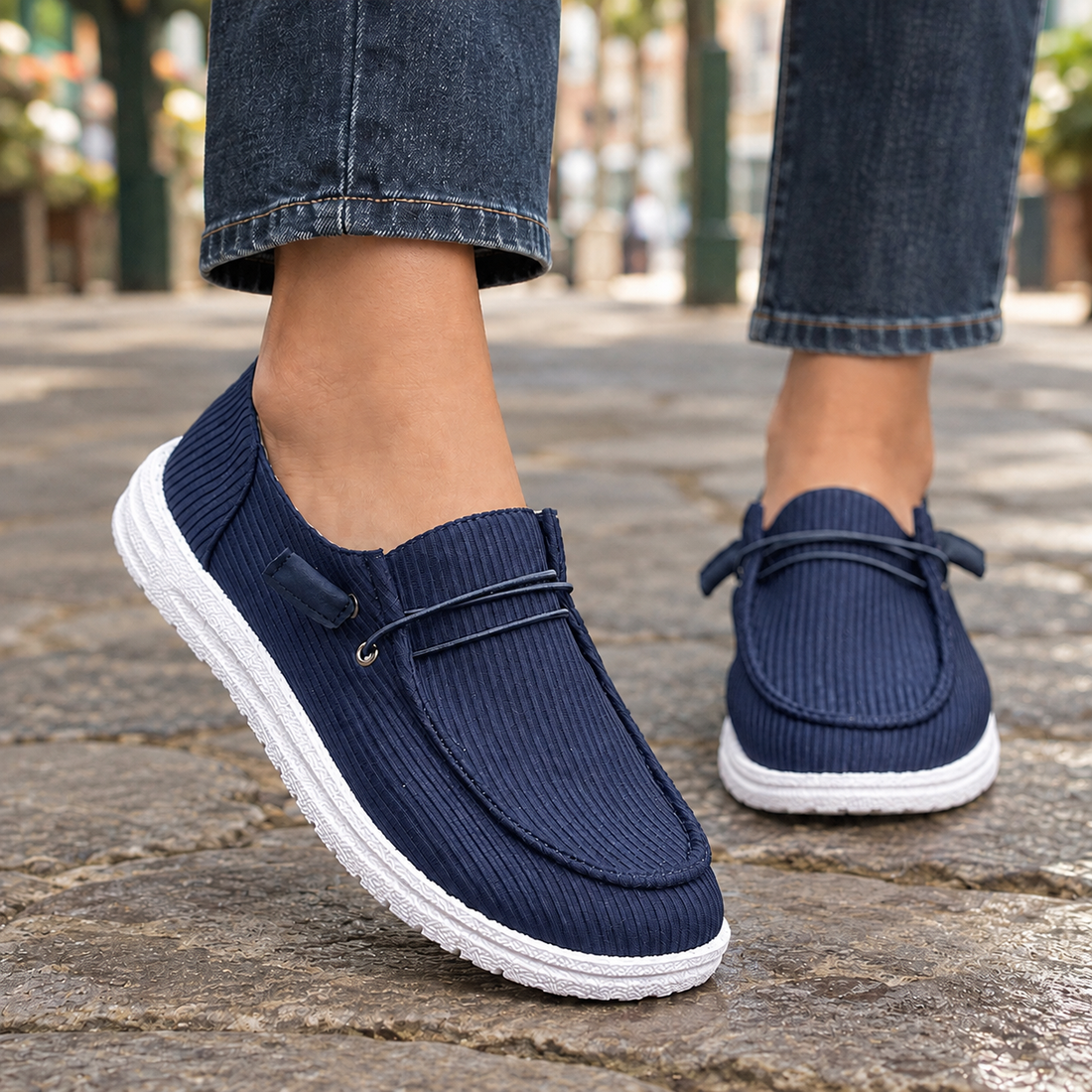 Ambrosini Ribbed Loafers - Blue