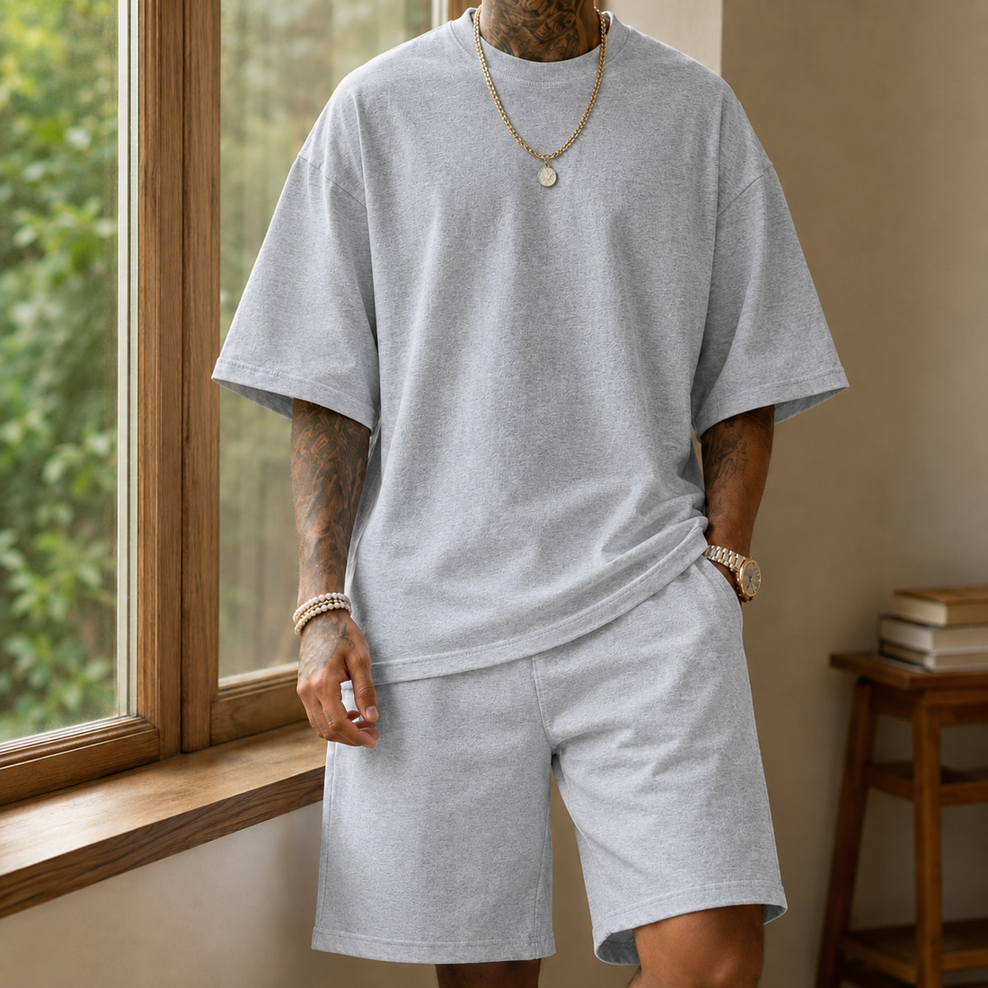 Gustav Relaxed Set - Light Gray