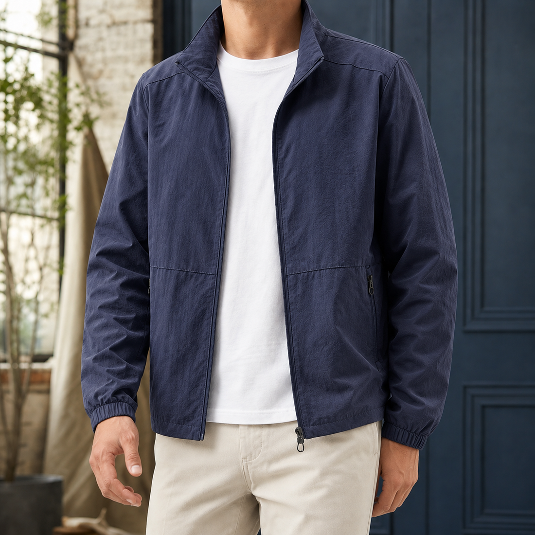 Olivier-Wade Lightweight Jacket - Dark Blue