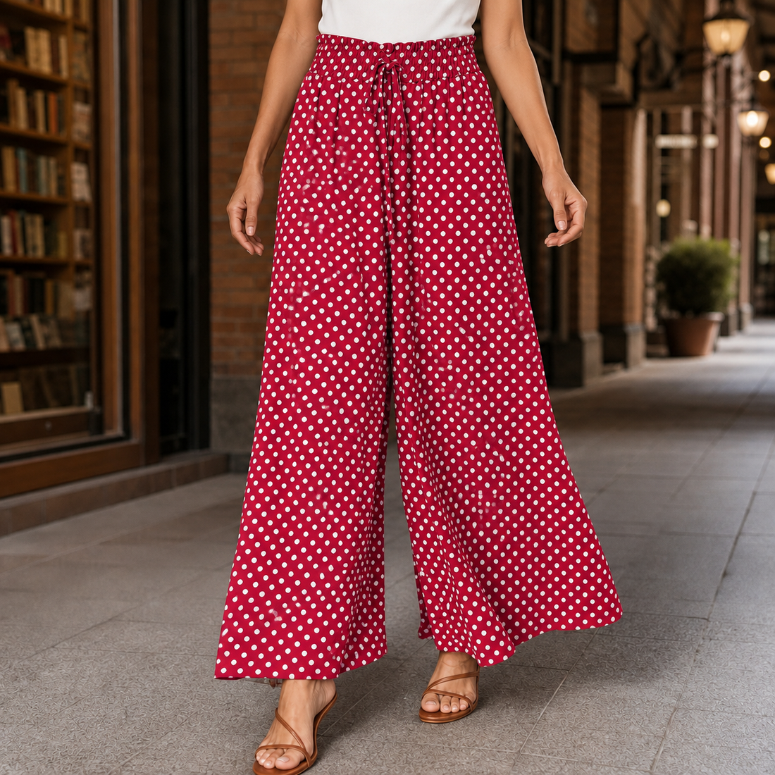 Perpetua-Kate Wide-Leg Pants - Hongse