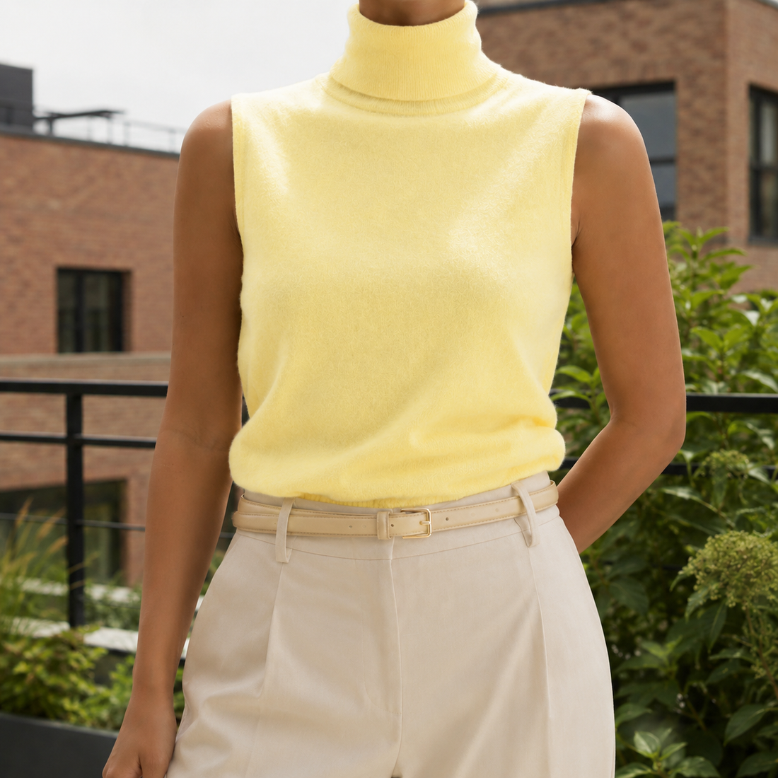 Daphne Turtleneck Sweater - Yellow