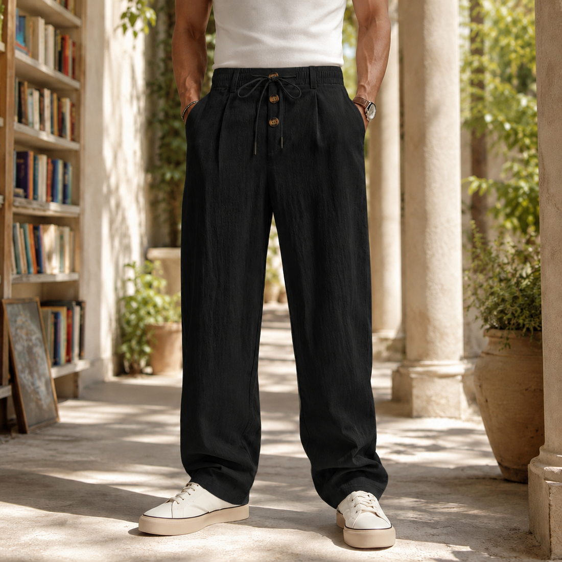 Nolan Relaxed Pants - Black