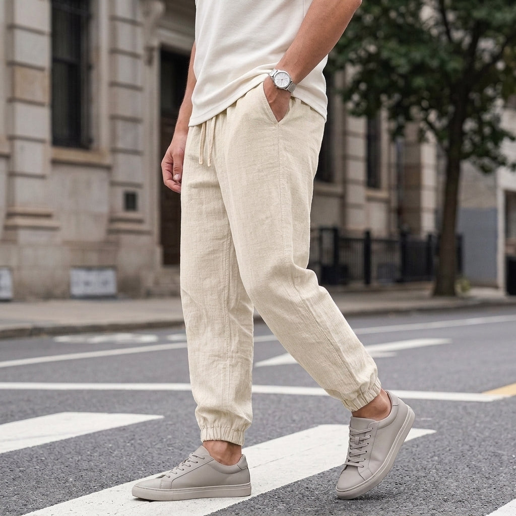 Wyatt Relaxed Joggers - Beige