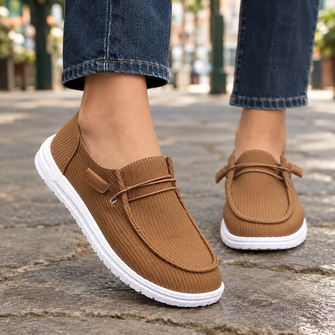 Ambrosini Ribbed Loafers - Chocolate